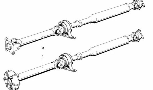 Eje de transmisión 5 Velocidades para BMW Serie 5 E28, Serie 6 E24 (OEM 26112225125). Original BMW