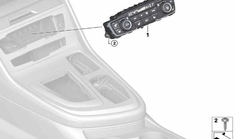 Módulo de control del climatizador OEM 64119461405 para BMW F52, F45, F46, F48, F49, F39. Original BMW.