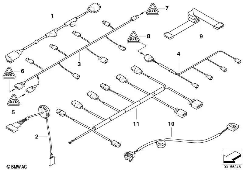 Steckergehäuse für BMW E65, E66 (OEM 61138365927). Original BMW.