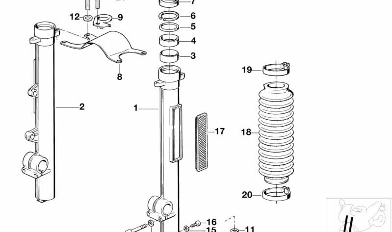 Rohrschelle für BMW (OEM 31421458225). Original BMW