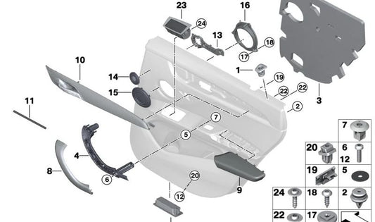 Unterstützung Izquierdo OEM 51427417519 für BMW F48, F49. Original BMW.