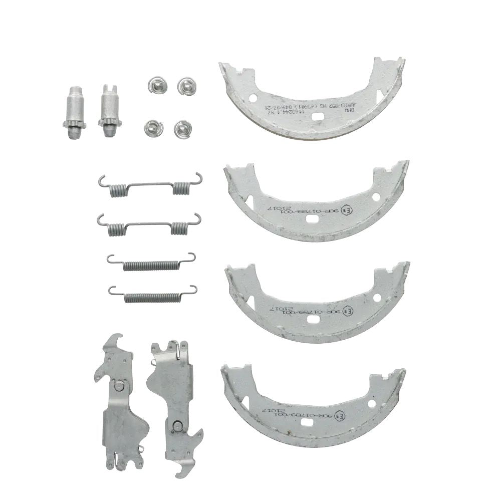 Kit de Servicio Conjunto de Reparación de Zapatas de Freno para BMW E81, E82, E87, E88, E46, E90, E91, E92, E93, F30, F31, F32 (OEM 34212213310). Original BMW.