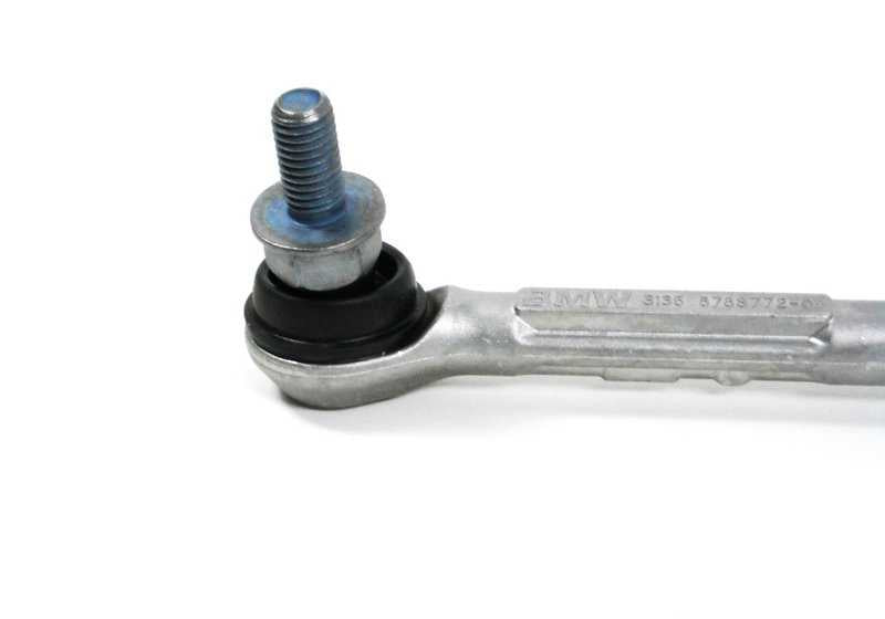 Barra estabilizadora delantera derecha OEM 31356768772 para BMW E90, E91, E92, E84. Original BMW.