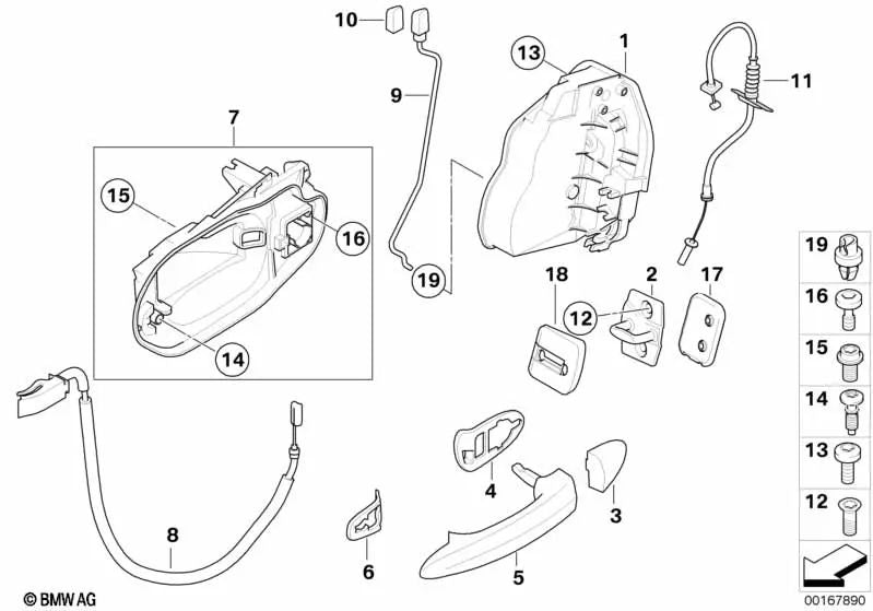 Tapa imprimada para BMW E83, E83N (OEM 51213449089). Original BMW.