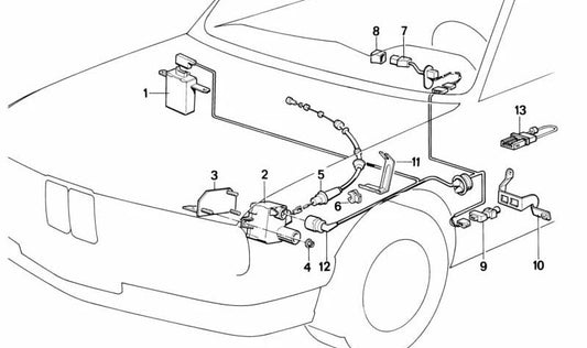 OEM -Tempomathebel 61311389648 für BMW E32, E34. Original BMW.