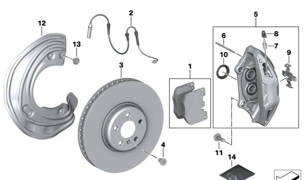 Guardabarros izquierdo para BMW Serie 2 G42, Serie 3 G20, G21, Serie 4 G22, G23, G26, Z4 G29 (OEM 34106871337). Original BMW.