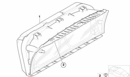 Combinación de Instrumentos sin Codificar para BMW E65, E66 (OEM 62119140812). Original BMW