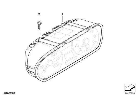 Combinación de instrumentos sin codificar para BMW E81, E82, E87N, E88 (OEM 62109283795). Original BMW.