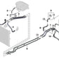 Tubería de ida y retorno parte 1 para BMW F07, F10, F11, F06, F12, F13, F01N, F02N (OEM 17128743374). Original BMW.