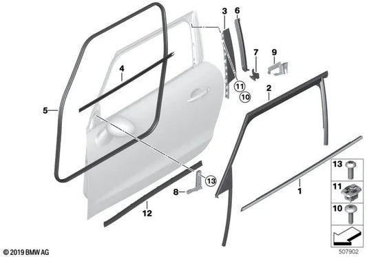 Tornillo de lente para BMW E87, F20, F30, F31, F35, F80, F10, F18, F01, F02, F48, F49 (OEM 07147121579). Original BMW.