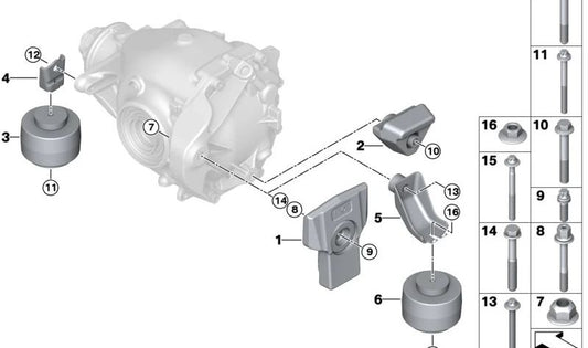 Schwingungstilger for BMW E81, E82, E87, E88, E90, E91, E92, E93, F30, F34 (OEM 33176783545). Genuine BMW