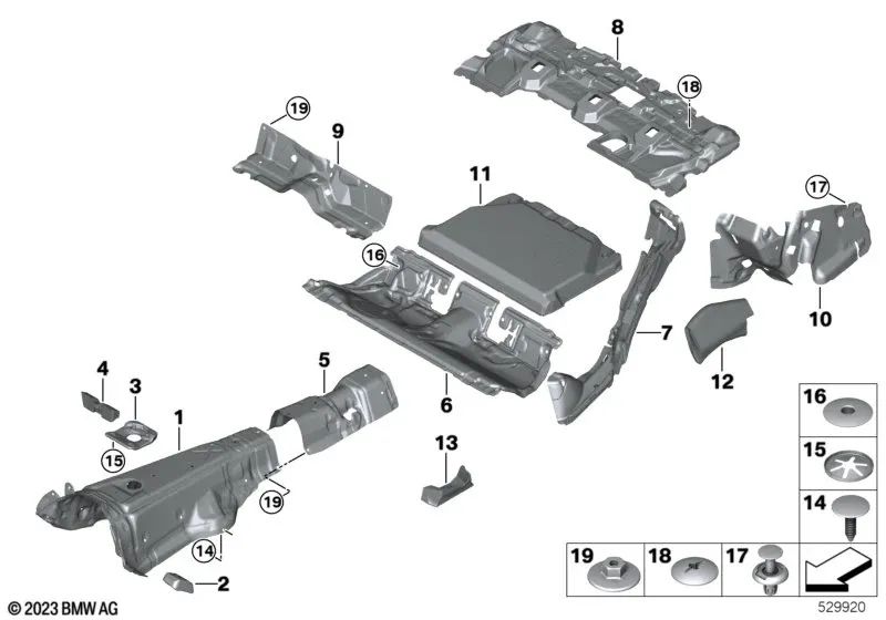 Absorbedor de Pared Lateral para BMW G21, G21N, G81 Serie 4 G26 Serie 5 G30, G31, G38, G60 Serie 6 G32 (OEM 51487381211). Original BMW.