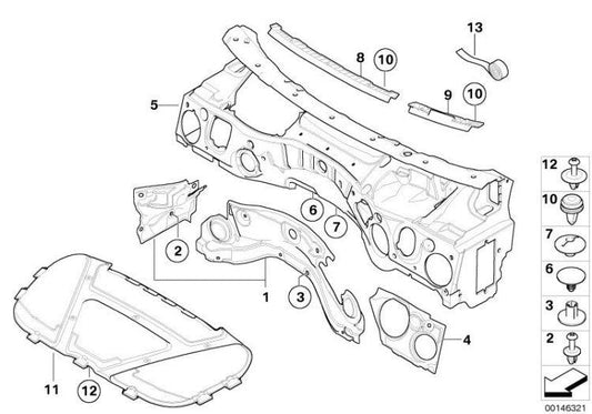 Aislamiento Acústico. Sonido Capo Para Bmw E87 E81 E82 E88. Original Recambios