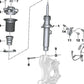 STOP di sospensione anteriore OEM 31336791507 per BMW F20, F21, F23, G42, F30, G20, G21, G22, G23, G29. BMW originale.