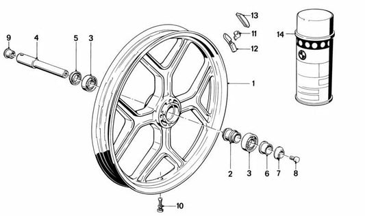 Buje pour BMW F07, F10, F11, F06, F12, F13, F01N, F02N (OEM 36311452171). BMW d'origine