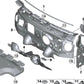 Aislamiento acústico para BMW Serie 1 E87, E87N, Serie 2 U06, Serie 3 E46, Serie 5 F10, F11, F18, Serie 6 E63, E64, Serie 7 E38, X1 U11, U12, X3 E83, F97, G01, G08, X4 F98, G02, X5 E53, MINI Mini F60 (OEM 51489493821). Original BMW