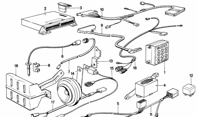 Módulo de control OEM 65811370101 para BMW E23. Original BMW.