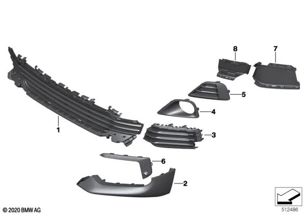 Marco izquierdo para BMW X2 F39 (OEM 51117429009). Original BMW.