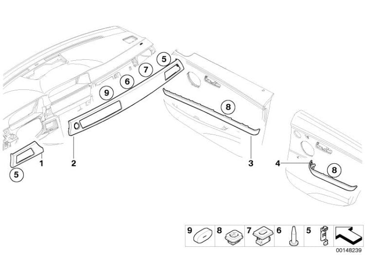 Perno Tornillo Roscado D=6X12 Para Bmw E46 E90 E91. Original Recambios