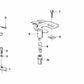 Soporte de lámpara indicador de marcha para BMW Serie 3 E21 (OEM 63311359685). Original BMW.