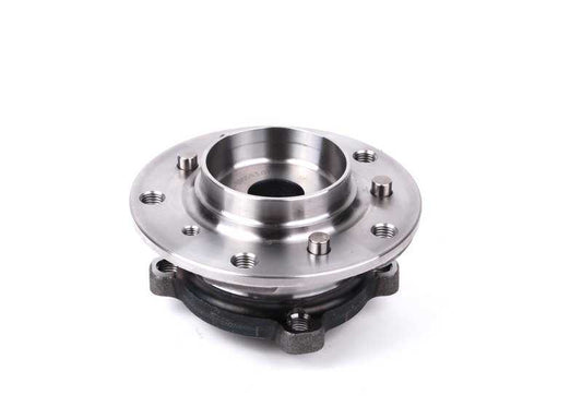 Wheel hub with front bearing for BMW E82, E90, E92, E93, E60, E61N, E63, E64 (OEM 31222282670). Original BMW.