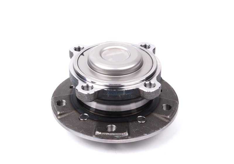 Buje de rueda con rodamiento delantero para BMW E82, E90, E92, E93, E60, E61N, E63, E64 (OEM 31222282670). Original BMW.