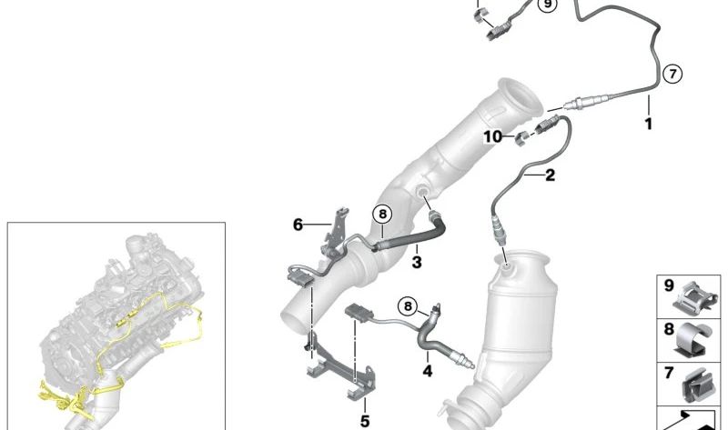 EGR Valve OEM 11787589136 for BMW F80, F82, F83, F10, F11, F01, F02, F25. Genuine BMW.