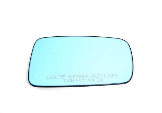 Cristal de espejo retrovisor derecho con calefacción OEM 51168247134 para BMW E46, E65, E66. Original BMW.