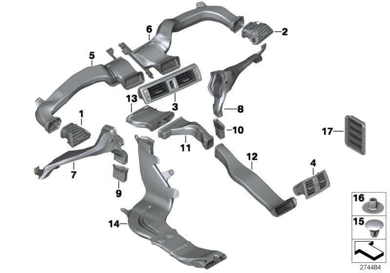 Rejilla Parrilla Salida De Aire Para Bmw F20 F21 F22 F872 F23 Ms Bmwotorsport . Original Recambios