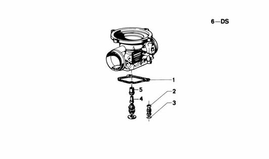 Idle nozzle for BMW F07, F10, F11, F06, F12, F13, F01N, F02N (OEM 13111336949). Original BMW