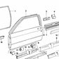 ** Sigillo della porta destra OEM 51711823860 per BMW E21. BMW originale.