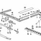 Botón de presión OEM 51131820141 para BMW E30, E12, E28, E34, E32. Original BMW.