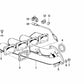 Sujeción de cables para BMW E30, E34, E32, E31 (OEM 61131379359). Original BMW.