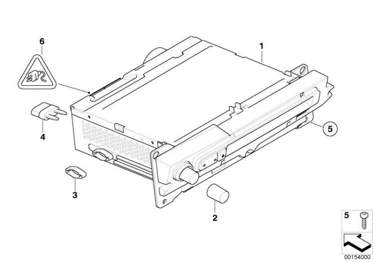 Boton Rueda De Volumen Radio Para Bmw E60 E61 E63 E64. Original Recambios