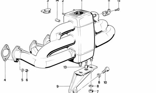 Tubo de admisión OEM 11611717403 para BMW E34, E32. Original BMW.