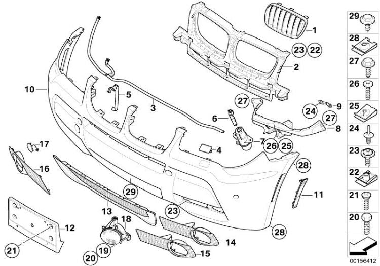 Tapa Tapita Chapaleta Remolque Del Parachoques Frontal Imprimado M Para Bmw E83. Original Recambios