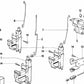 Accionador de puerta delantero para BMW E30, E24, E23 (OEM 51261372594). Original BMW