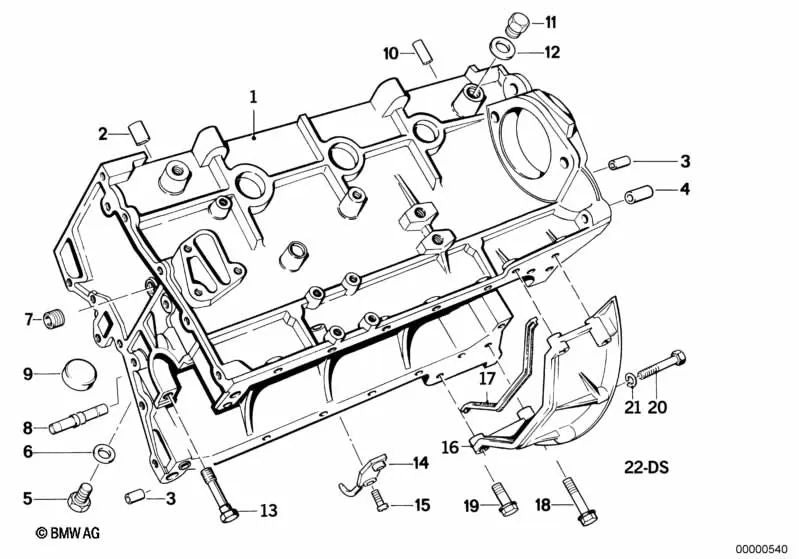 Boquilla de inyección de aceite para BMW Serie 3 E30 (OEM 11421316741). Original BMW