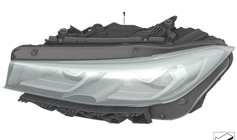 Faros LED delanteros lado izquierdo con AHL OEM 63118496161 para BMW Serie 3 G20, G28. Original BMW.