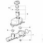 DSC-Hauptbremszylinder für BMW E39, E38, E53 (OEM 34311165544). Original BMW.