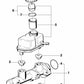 Depósito de Expansión con Interruptor de Advertencia para BMW Serie 5 E39, Serie 7 E38 (OEM 34321165064). Original BMW