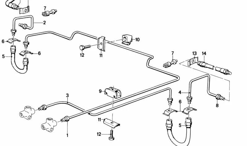 OEM 33321118526 Suporte ao braço traseiro para BMW E21, E12, E24, E23. BMW original.