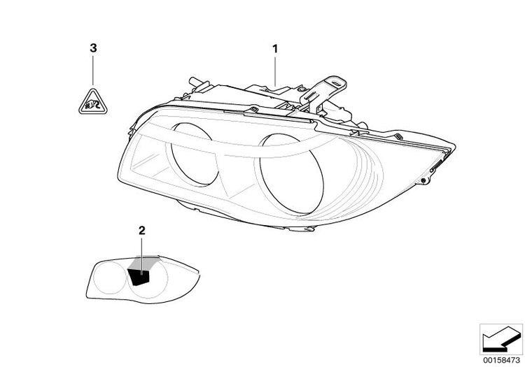 Faro Xenon Original De Bmw Para E81 E82 E87 E88 Recambios