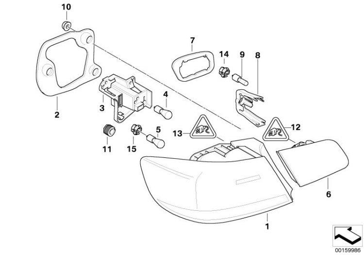 Luz Trasera En La Tapa Del Maletero Para Bmw Cabrio E93. Original Recambios