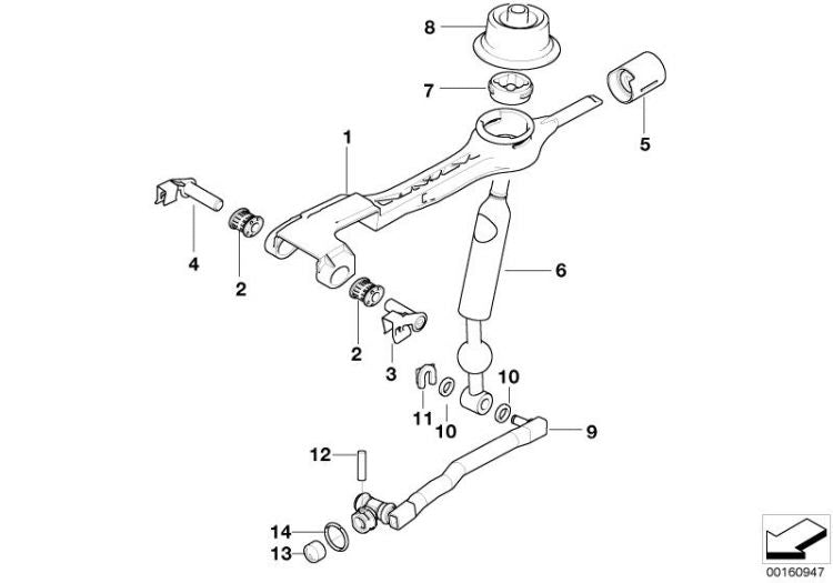 Brazo De Cambio Original Bmw Reforzado () Para E46. Original Recambios