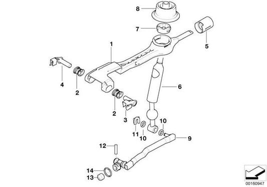 Brazo De Cambio Original Bmw Reforzado () Para E46. Original Recambios