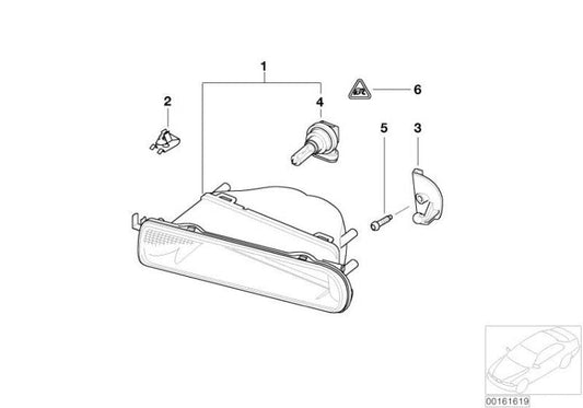 Faro Antiniebla Para Bmw E46. Original Recambios