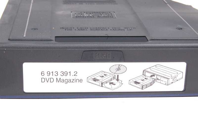 CD DVD Changer Magazine Holder for BMW E65, E66 (OEM 65126913391). Original BMW.