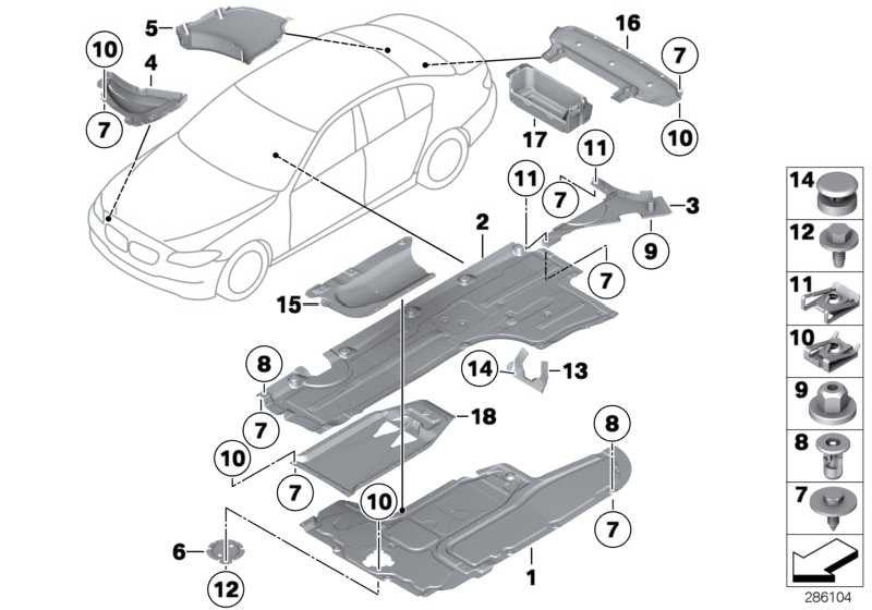 Revestimiento De Bajos Para Bmw F10 F11 . Original Recambios