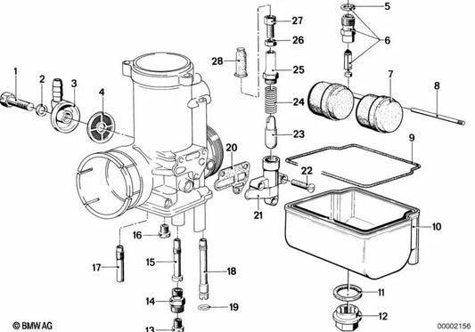 Düsen for BMW E46, F30, F80 (OEM 13111261358). Genuine BMW